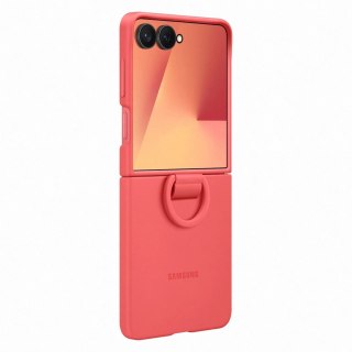 Etui silikonowe Samsung Ring Case na Samsung Galaxy Z Flip7 - czerwone