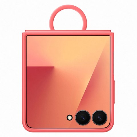 Etui silikonowe Samsung Ring Case na Samsung Galaxy Z Flip7 - czerwone