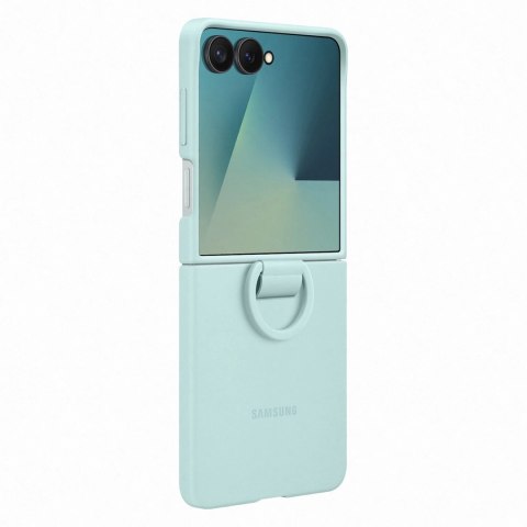 Etui silikonowe Samsung Ring Case na Samsung Galaxy Z Flip7 - jasnoniebieskie Etui silikonowe Samsung Ring Case na Samsung Galaxy Z Flip7 - jasnoniebieskie