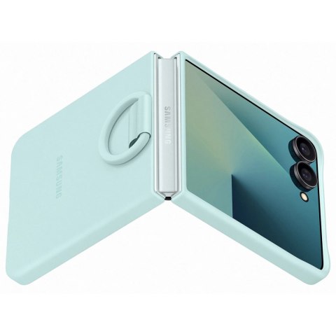 Etui silikonowe Samsung Ring Case na Samsung Galaxy Z Flip7 - jasnoniebieskie Etui silikonowe Samsung Ring Case na Samsung Galaxy Z Flip7 - jasnoniebieskie