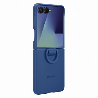 Etui silikonowe Samsung Ring Case na Samsung Galaxy Z Flip7 - niebieskie