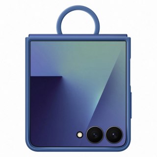 Etui silikonowe Samsung Ring Case na Samsung Galaxy Z Flip7 - niebieskie
