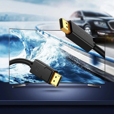 Kabel Ugreen DP102 10212 DisplayPort 1.2 4K / DisplayPort 1.2 4K 3 m - czarny Kabel Ugreen DP102 10212 DisplayPort 1.2 4K / DisplayPort 1.2 4K 3 m - czarny