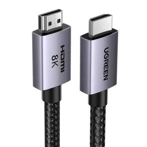 Kabel Ugreen HD171 25910 ze złączami HDMI 2.1 8K certyfikowany 2 m - szary Kabel Ugreen HD171 25910 ze złączami HDMI 2.1 8K certyfikowany 2 m - szary