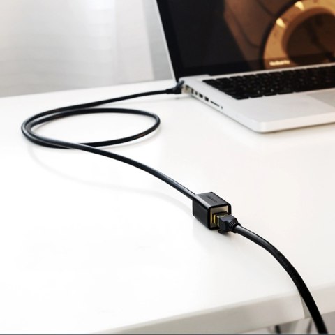 Kabel Ugreen NW112 11278 sieciowy Ethernet RJ45 (żeński) - RJ45 (męski) F/UTP Cat. 6 1 Gbps 0.5m - czarny