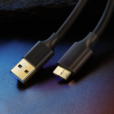 Kabel Ugreen US130 10841 USB-A 3.0 - micro USB-B 1m - czarny Kabel Ugreen US130 10841 USB-A 3.0 - micro USB-B 1m - czarny