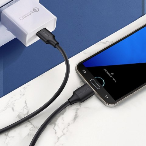 Kabel Ugreen US130 10841 USB-A 3.0 - micro USB-B 1m - czarny Kabel Ugreen US130 10841 USB-A 3.0 - micro USB-B 1m - czarny
