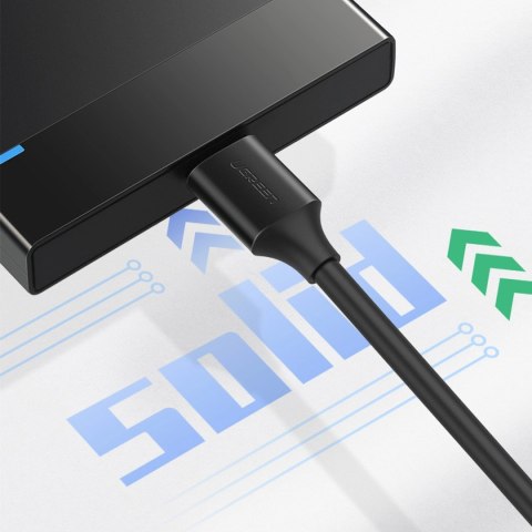 Kabel Ugreen US130 10841 USB-A 3.0 - micro USB-B 1m - czarny Kabel Ugreen US130 10841 USB-A 3.0 - micro USB-B 1m - czarny