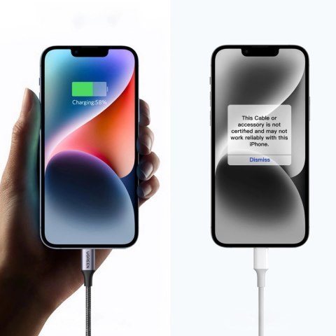 Kabel Ugreen US304 60759 Lightning - USB-C 2.0 MFi 1 m - szary Kabel Ugreen US304 60759 Lightning - USB-C 2.0 MFi 1 m - szary