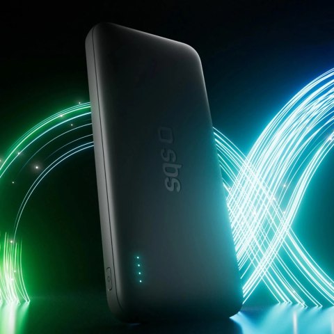 Powerbank SBS Infinity 10000mAh 10W LiFePo₄ USB-A USB-C - czarny