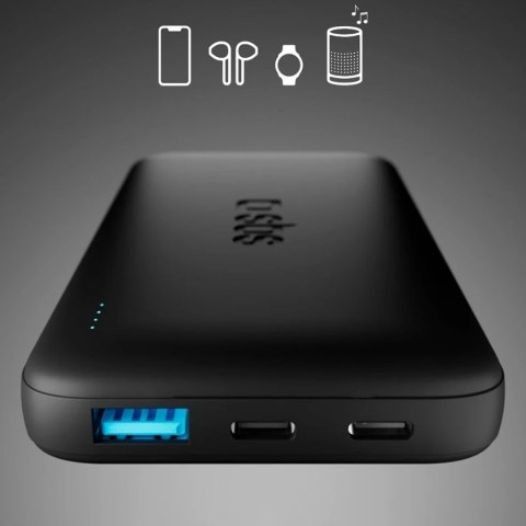 Powerbank SBS Infinity 10000mAh 10W LiFePo₄ USB-A USB-C - czarny