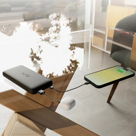 Powerbank SBS Infinity 10000mAh 10W LiFePo₄ USB-A USB-C - czarny