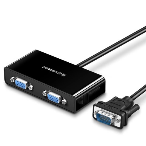 Rozdzielacz VGA Ugreen 40254 1x2 - czarny Rozdzielacz VGA Ugreen 40254 1x2 - czarny