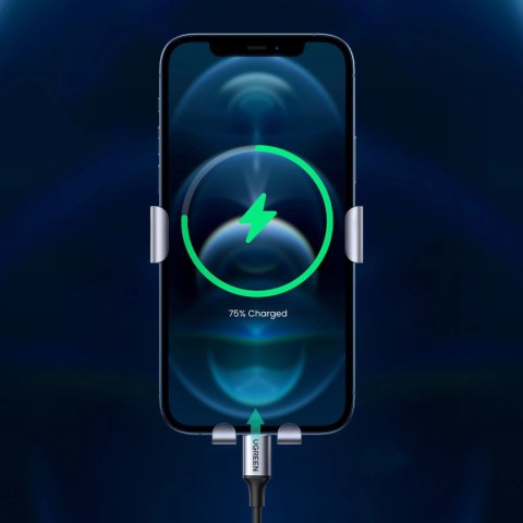Samochodowy uchwyt na telefon - okrągła kratka Ugreen LP274 - szary Samochodowy uchwyt na telefon - okrągła kratka Ugreen LP274 - szary