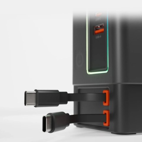 Stacja ładująca SBS Power Dock 6w1 z MagSafe, podstawką i kablami USB-C 65W - czarna Stacja ładująca SBS Power Dock 6w1 z MagSafe, podstawką i kablami USB-C 65W - czarna