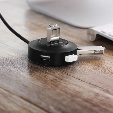 Ugreen HUB 4w1 USB-A - 4xUSB-A 2.0 480Mb/s 1m czarny (CR106) Ugreen HUB 4w1 USB-A - 4xUSB-A 2.0 480Mb/s 1m czarny (CR106)