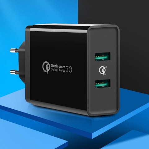 Ugreen ładowarka sieciowa 2xUSB-A 36W QC3.0 czarna (CD161) Ugreen ładowarka sieciowa 2xUSB-A 36W QC3.0 czarna (CD161)