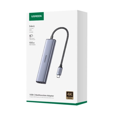 Wielofunkcyjny adapter Ugreen CM478 - szary