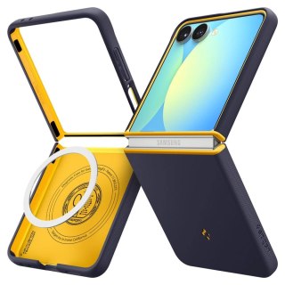 Etui Nano Pop Mag MagSafe na Samsung Galaxy Z Flip 7 - granatowo-żółte