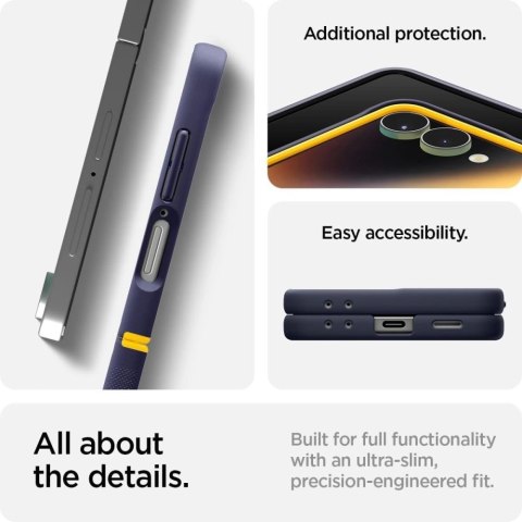 Etui Nano Pop Mag MagSafe na Samsung Galaxy Z Flip 7 - granatowo-żółte