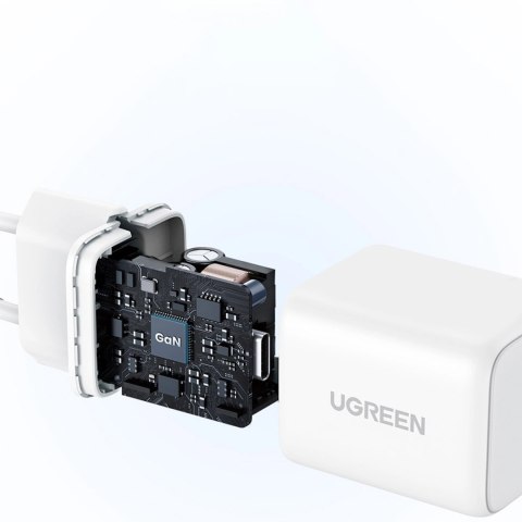 Ładowarka sieciowa Ugreen X512 20W GaN 1x USB-C - biała