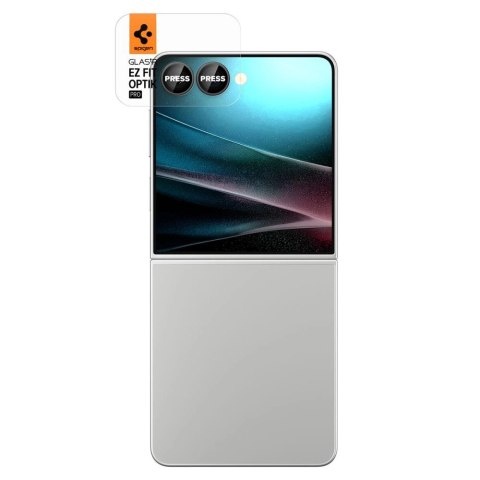Osłona aparatu Spigen Optik Pro HD Glas.TR EZ Fit 2-pack na Samsung Galaxy Z Flip 7 - czarna Osłona aparatu Spigen Optik Pro HD Glas.TR EZ Fit 2-pack na Samsung Galaxy Z Flip 7 - czarna