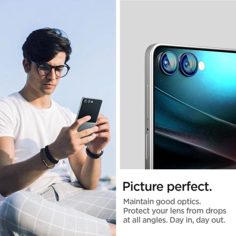 Osłona aparatu Spigen Optik Pro HD Glas.TR EZ Fit 2-pack na Samsung Galaxy Z Flip 7 - czarna Osłona aparatu Spigen Optik Pro HD Glas.TR EZ Fit 2-pack na Samsung Galaxy Z Flip 7 - czarna