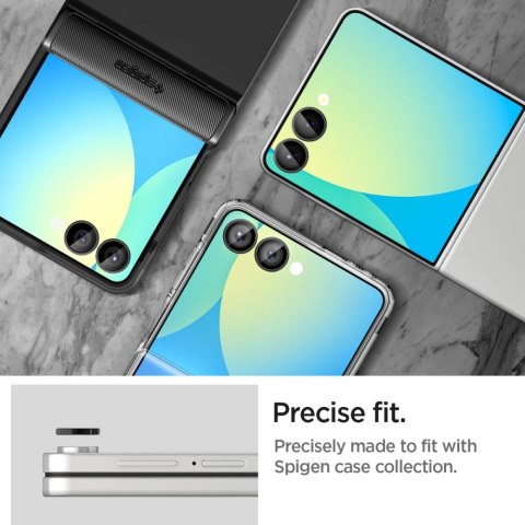 Osłona aparatu Spigen Optik Pro HD Glas.TR EZ Fit 2-pack na Samsung Galaxy Z Flip 7 - czarna Osłona aparatu Spigen Optik Pro HD Glas.TR EZ Fit 2-pack na Samsung Galaxy Z Flip 7 - czarna