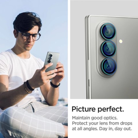 Osłona aparatu Spigen Optik Pro HD Glas.TR EZ Fit 2-pack na Samsung Galaxy Z Fold 7 - czarna Osłona aparatu Spigen Optik Pro HD Glas.TR EZ Fit 2-pack na Samsung Galaxy Z Fold 7 - czarna