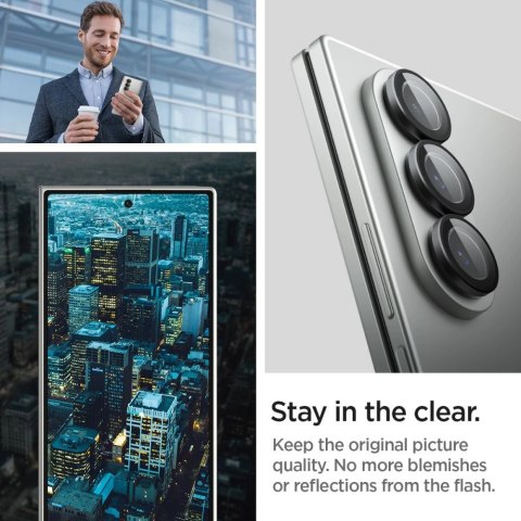 Osłona aparatu Spigen Optik Pro HD Glas.TR EZ Fit 2-pack na Samsung Galaxy Z Fold 7 - czarna Osłona aparatu Spigen Optik Pro HD Glas.TR EZ Fit 2-pack na Samsung Galaxy Z Fold 7 - czarna