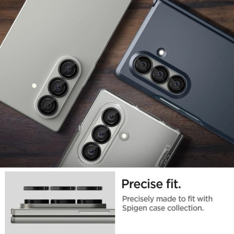 Osłona aparatu Spigen Optik Pro HD Glas.TR EZ Fit 2-pack na Samsung Galaxy Z Fold 7 - czarna Osłona aparatu Spigen Optik Pro HD Glas.TR EZ Fit 2-pack na Samsung Galaxy Z Fold 7 - czarna