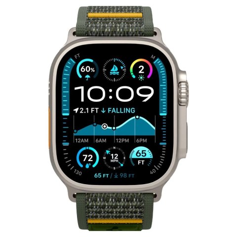 Pasek Spigen Athlex Air na Apple Watch 44 / 45 / 46 / 49 mm - zielony
