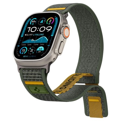 Pasek Spigen Athlex Air na Apple Watch 44 / 45 / 46 / 49 mm - zielony