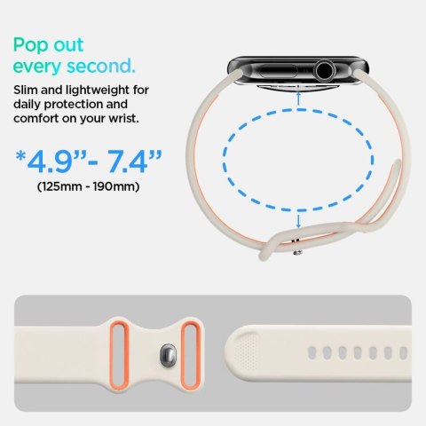 Pasek Spigen Nano Pop na Apple Watch 40 / 41 / 42 mm - beżowy Pasek Spigen Nano Pop na Apple Watch 40 / 41 / 42 mm - beżowy