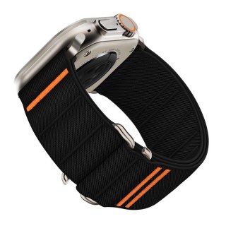 Pasek Tech-Protect Nylon Slip na Apple Watch 44 / 45 / 46 / 49 mm - czarny