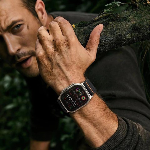 Pasek Tech-Protect Nylon Slip na Apple Watch 44 / 45 / 46 / 49 mm - czarny Pasek Tech-Protect Nylon Slip na Apple Watch 44 / 45 / 46 / 49 mm - czarny