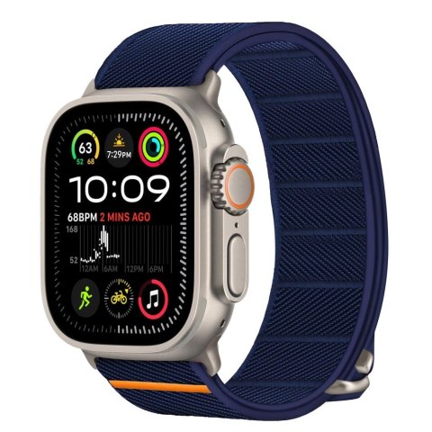Pasek Tech-Protect Nylon Slip na Apple Watch 44 / 45 / 46 / 49 mm - granatowy