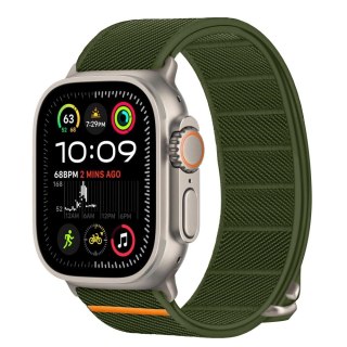 Pasek Tech-Protect Nylon Slip na Apple Watch 44 / 45 / 46 / 49 mm - zielony