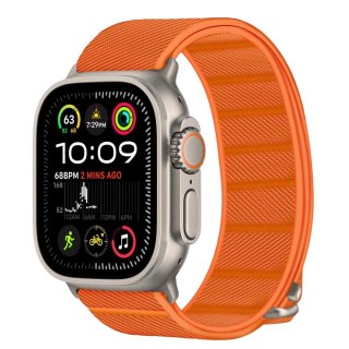 Pasek Tech-Protect Nylon na Apple Watch 44 / 45 / 46 / 49 mm - pomarańczowy