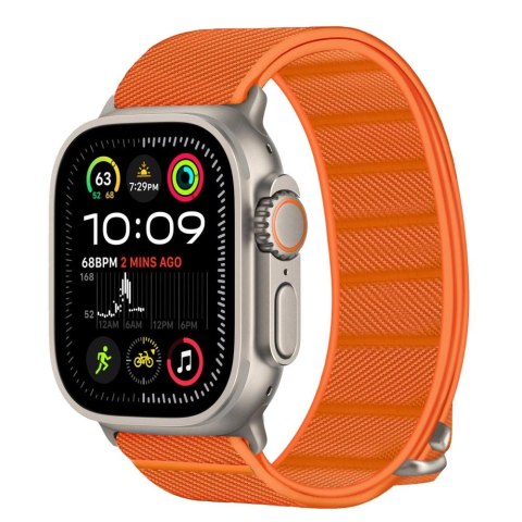 Pasek Tech-Protect Nylon na Apple Watch 44 / 45 / 46 / 49 mm - pomarańczowy
