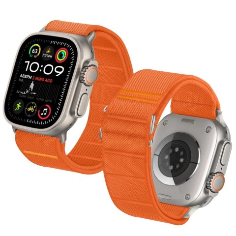 Pasek Tech-Protect Nylon na Apple Watch 44 / 45 / 46 / 49 mm - pomarańczowy