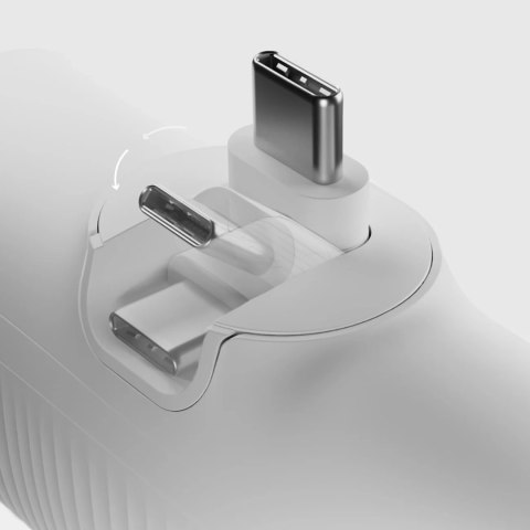 Powerbank SBS EcoPower 5000 mAh 10W z wbudowanym portem USB-C - biały
