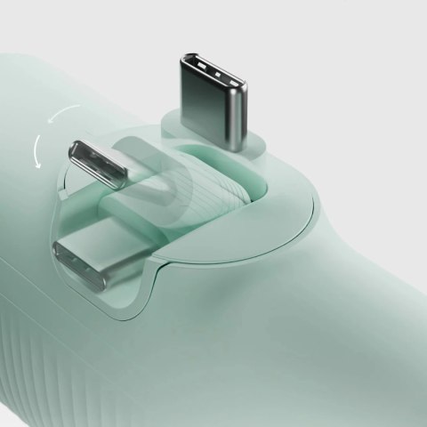 Powerbank SBS EcoPower 5000 mAh 10W z wbudowanym portem USB-C - zielony