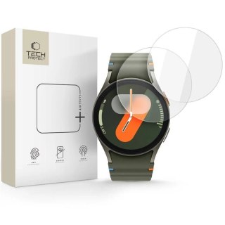 Szkło hartowane Tech-Protect Glass Fit+ 2-pack na Samsung Galaxy Watch 40 / 41 / 42 / 43 / 44 mm - przezroczyste