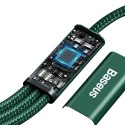 BASEUS kabel 3w1 Typ C do Micro USB / Lightning / Typ C PD 20W CAMLT-SC06 1,5 m zielony