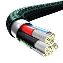 BASEUS kabel 3w1 Typ C do Micro USB / Lightning / Typ C PD 20W CAMLT-SC06 1,5 m zielony