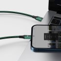 BASEUS kabel 3w1 Typ C do Micro USB / Lightning / Typ C PD 20W CAMLT-SC06 1,5 m zielony