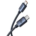 BASEUS kabel Typ C do Typ C PD 100W Crystal Shine CAJY000701 2 m czarny