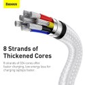 BASEUS kabel Typ C do Typ C PD 5A 100W Cafule CATJK-C02 1 m biały