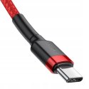 BASEUS kabel Typ C do Typ C PD QC3.0 3A 66W CATKLF-H09 2 m czerwony